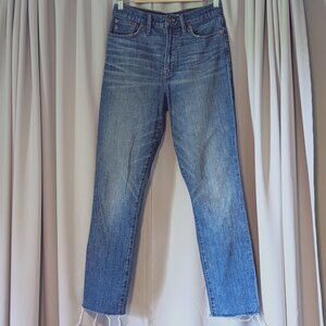 Madewell The Perfect Vintage Jean, Raw Hem, Decatur, Size 28
